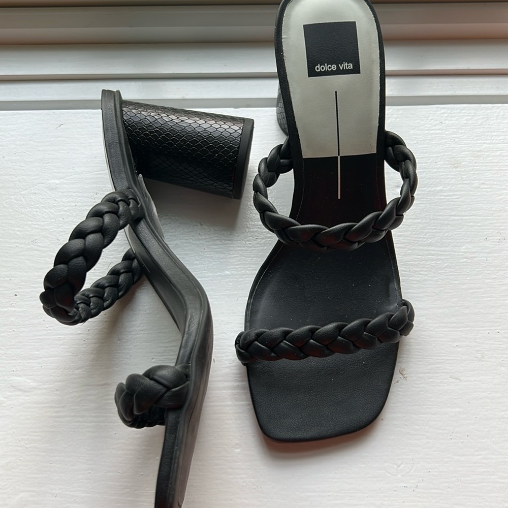 Dolce Vita Black Sandal Heels